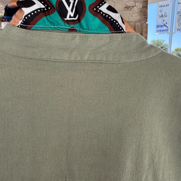 Louis Vuitton Olive Jacket with Vibrant Pattern - Picture 3 of 9